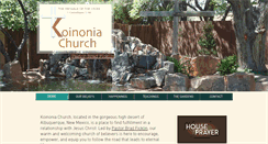 Desktop Screenshot of koinonia-abq.com